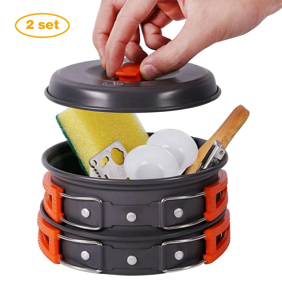 11/12/22 PCS Camping Cookware Mess Kit - Magnadyne
