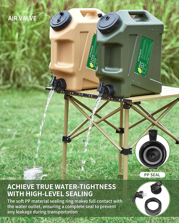 3 Gallon Water Jug, Overlanding Gear Water Containers Spigot, Camping Essential - Magnadyne