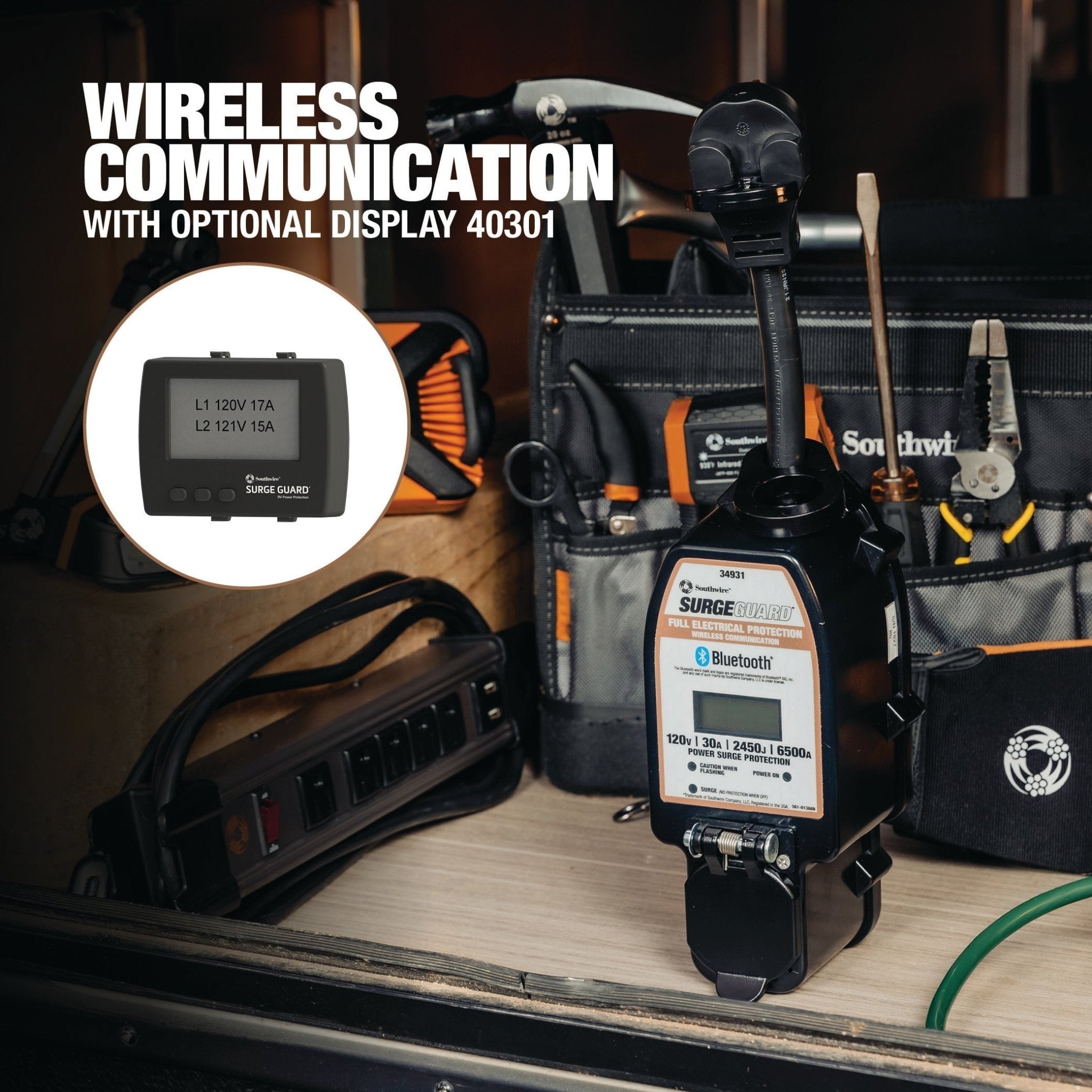 30A Surge Guard Portable Total Electrical Protection 34931 - Magnadyne