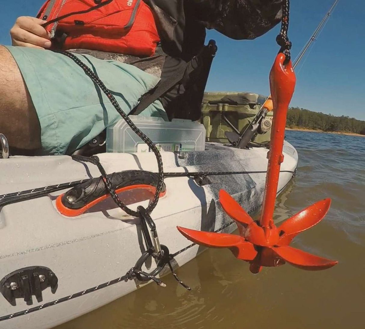 3.5lb Grapnel Anchor and 25ft Rope - Magnadyne