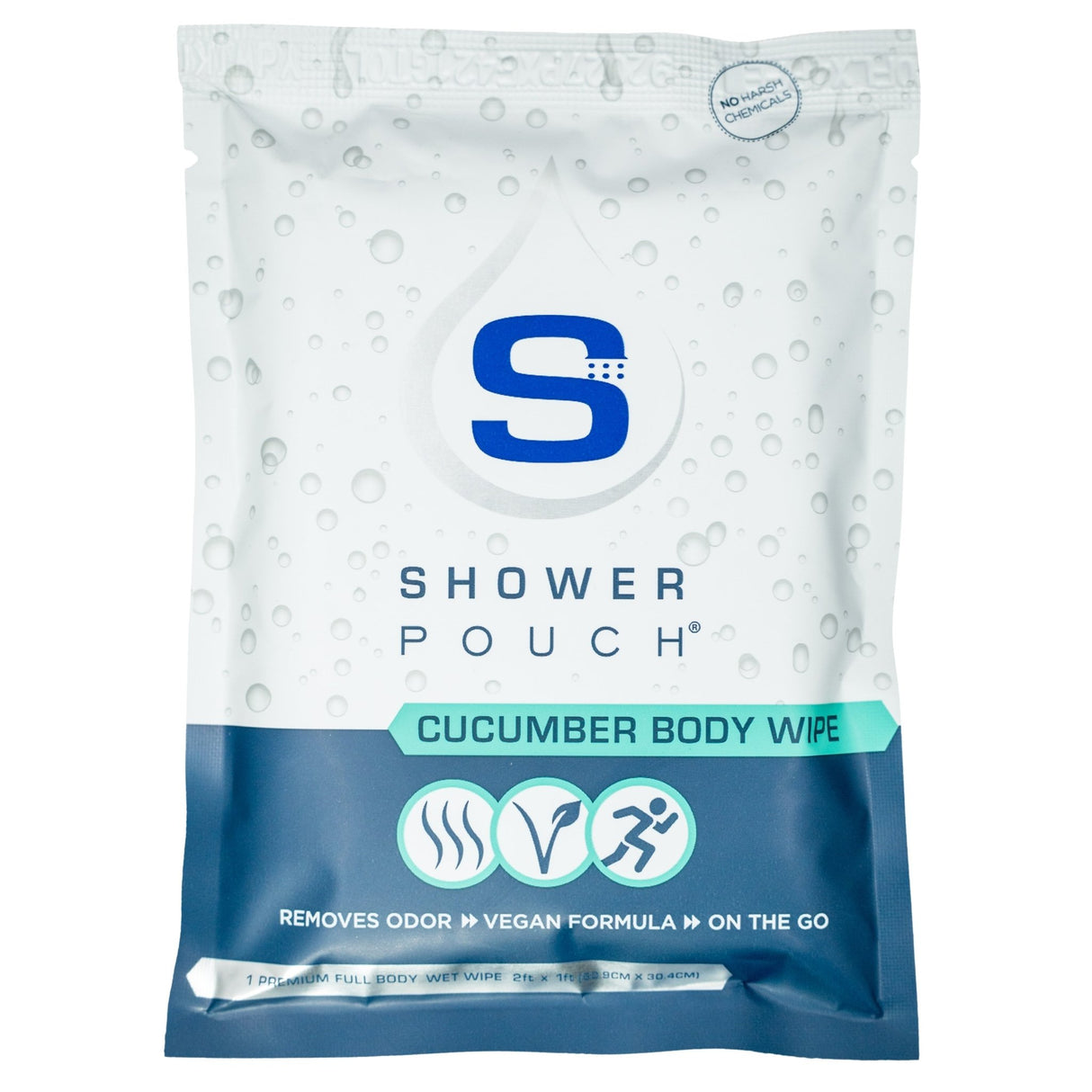5-Pack Shower Pouch Body Wipes - Magnadyne
