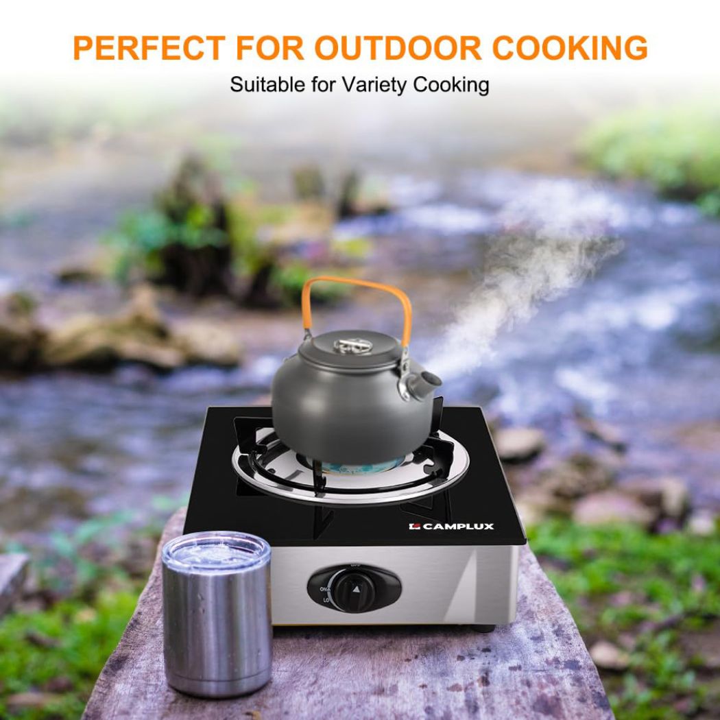 9,500 BTU Propane Single Burner Camp Stoves with Auto Ignition - Magnadyne