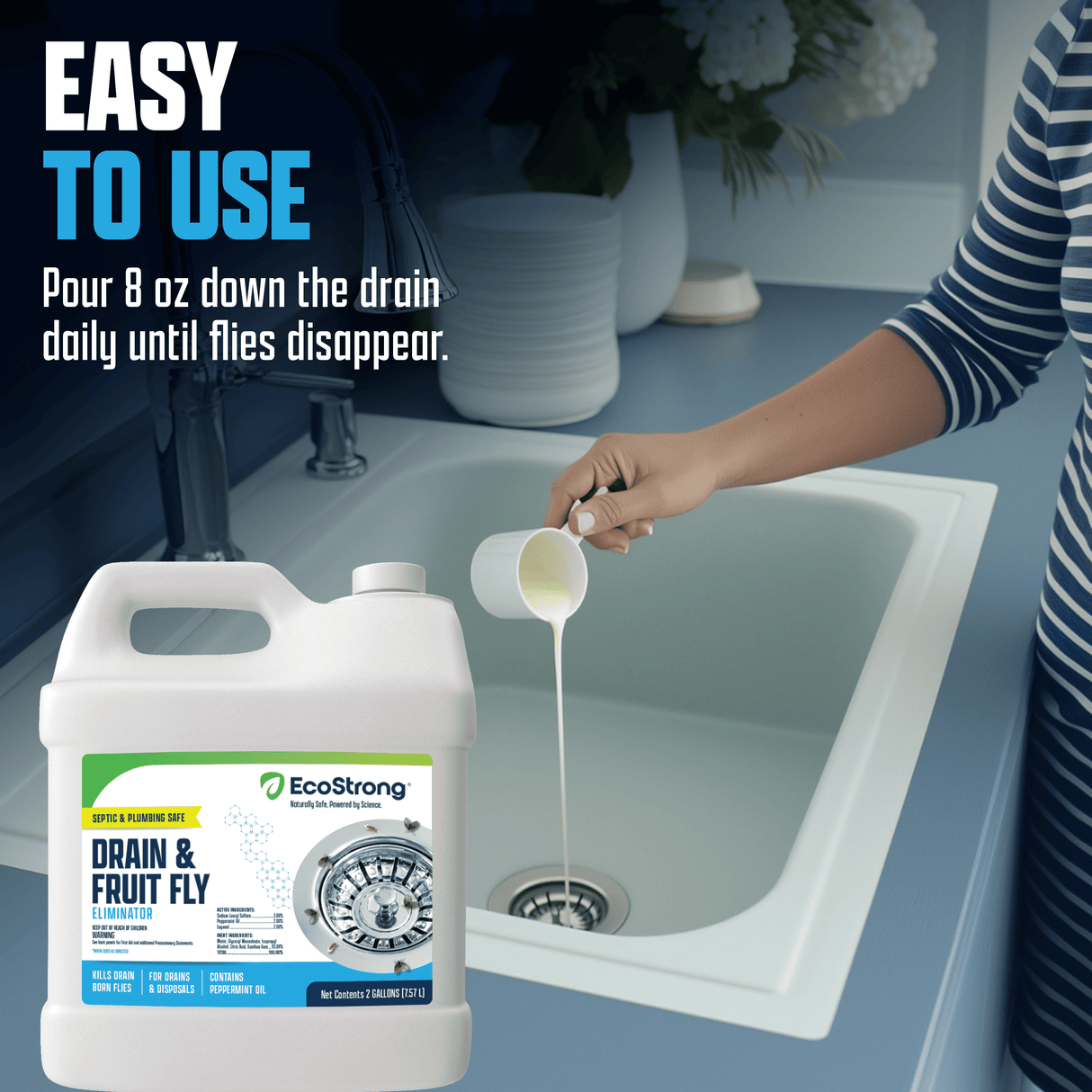Drain and Fruit Fly Eliminator