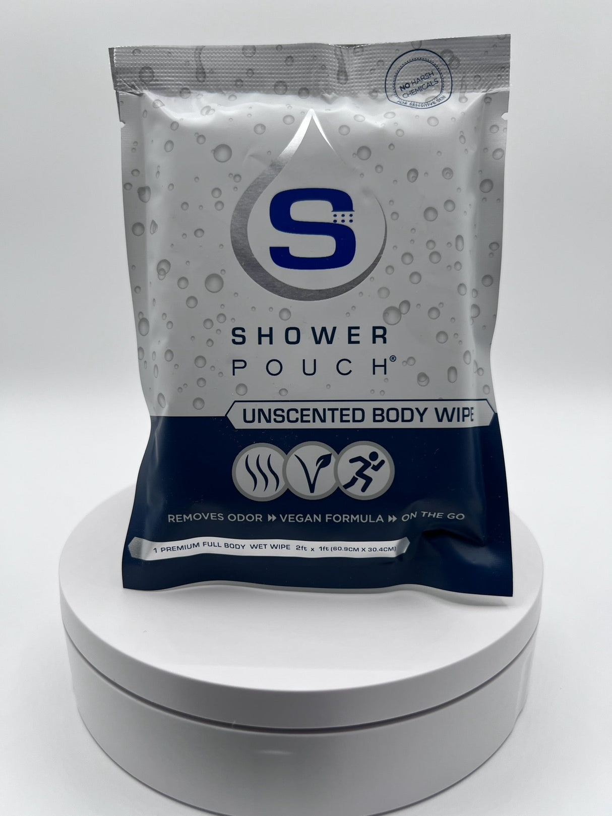 20-Pack Shower Pouch Body Wipes