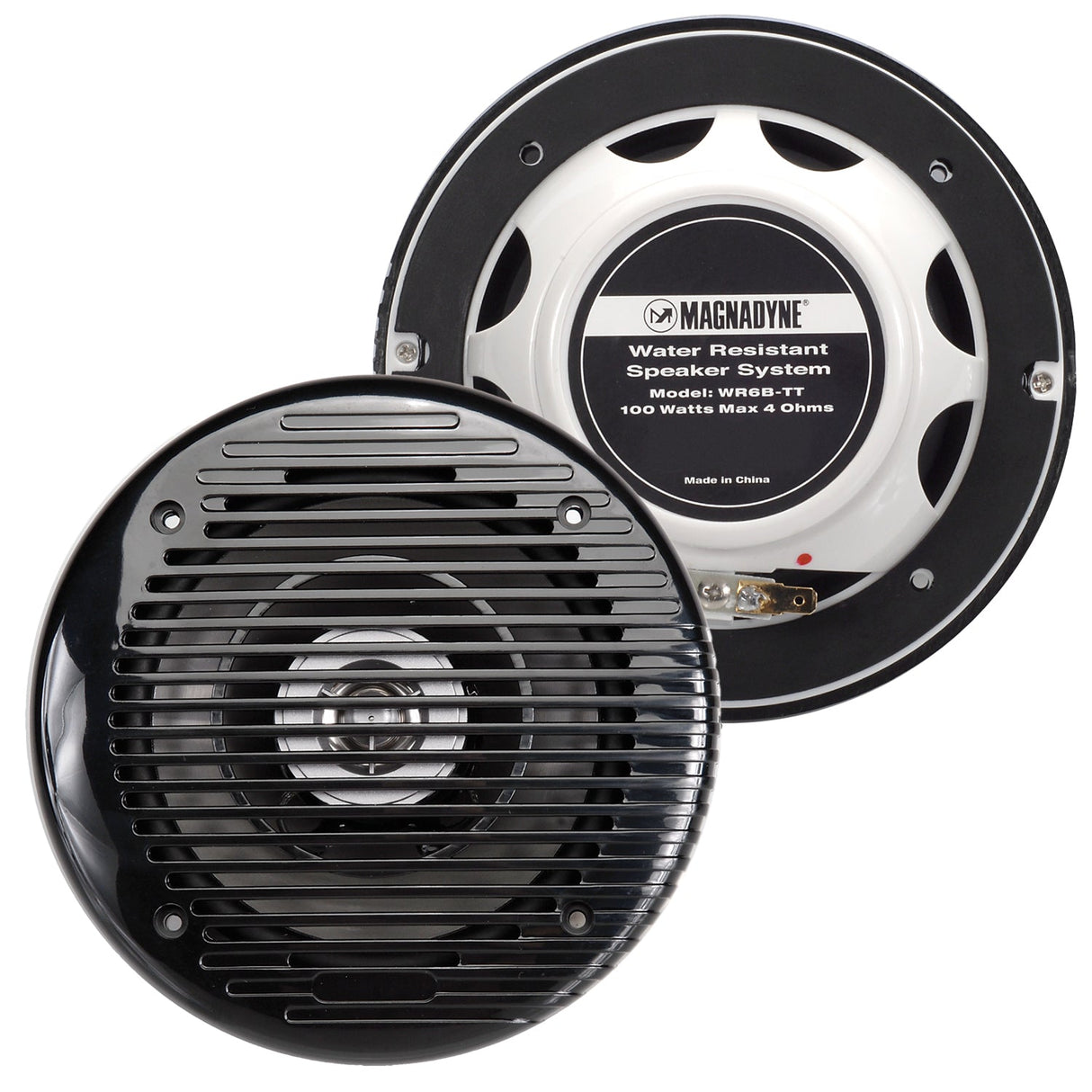 AquaVibe WR6B - TT - PAIR | Marine Water - Resistant 6 1/2" 2 - Way Speaker | Sold as a Pair - Magnadyne