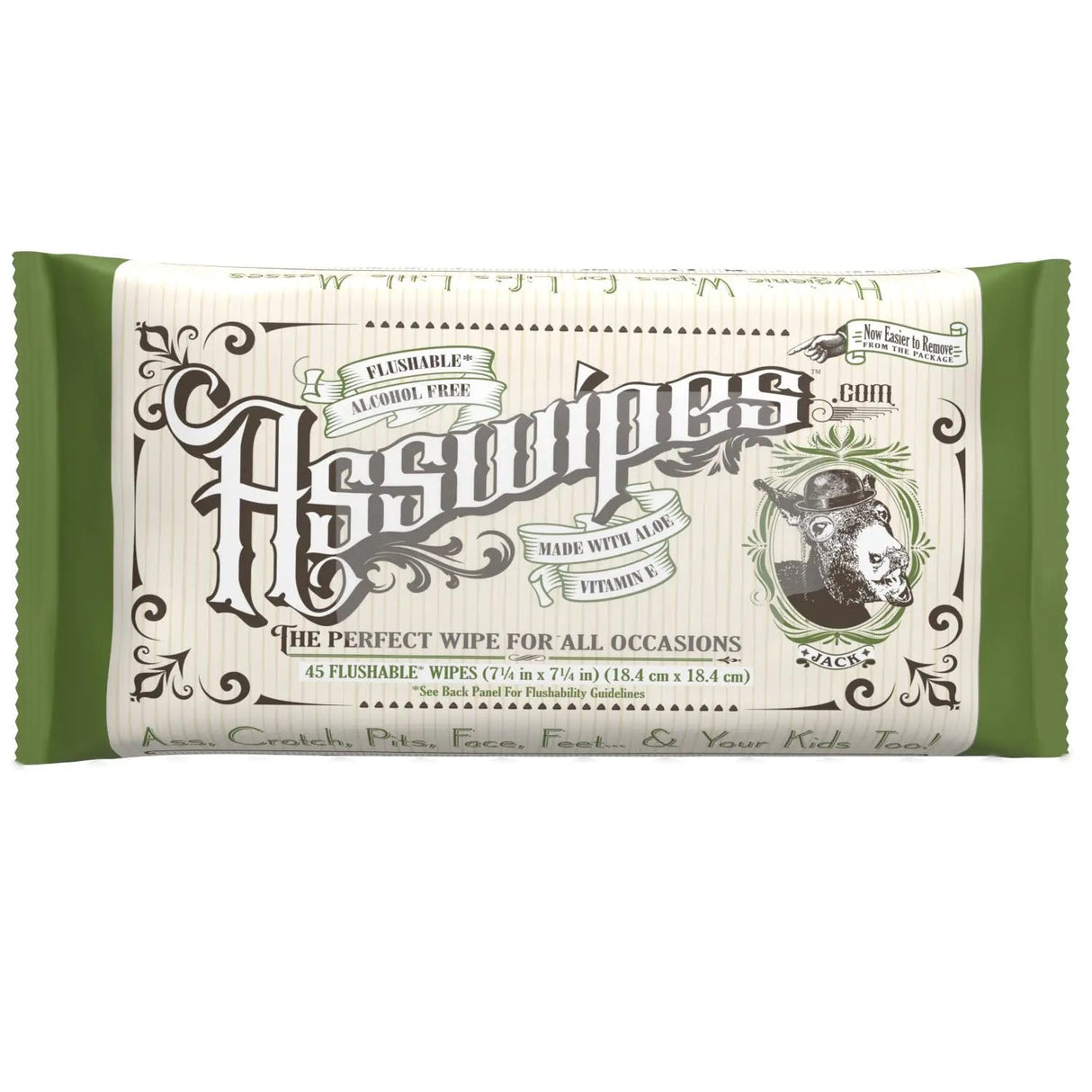 Asswipes 45ct Flow Pack (select quantity) - Magnadyne