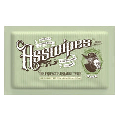 Asswipes Singles - Individually Wrapped Flushable Wipes (select quantity) - Magnadyne