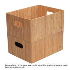 Bamboo Large Storage Box 14 x 11 x 6.5 - Magnadyne