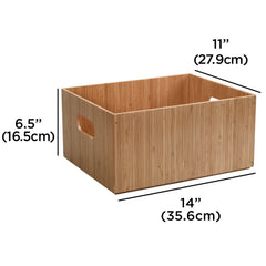 Bamboo Large Storage Box 14 x 11 x 6.5 - Magnadyne