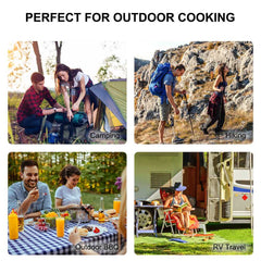 Camplux Dual Fuel Propane & Butane Stove with Carrying Case, Portable Camping Stoves with CSA Certification - Magnadyne