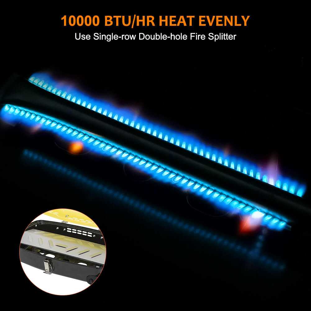 Camplux Portable Gas Grill 189 Square Inches, Camping Grills for Outdoor Cooking - Magnadyne