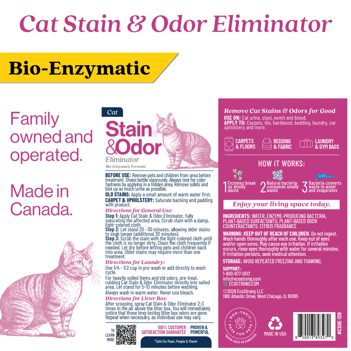 Cat Stain and Odor Eliminator - Magnadyne
