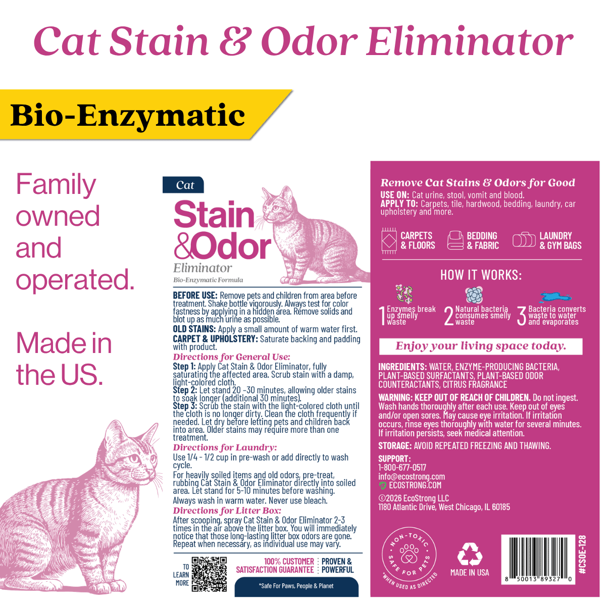 Cat Stain and Odor Eliminator - Magnadyne