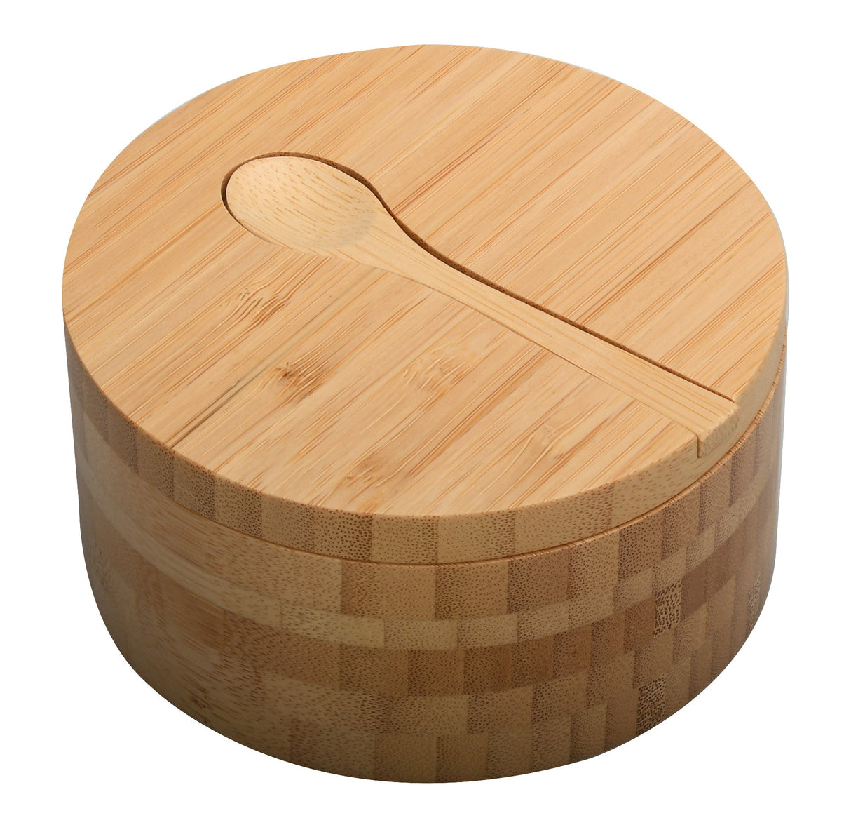 Eco-Friendly Bamboo Salt & Spice Cellar with Integrated Spoon β 1, 2, or 3 Compartments - Magnadyne