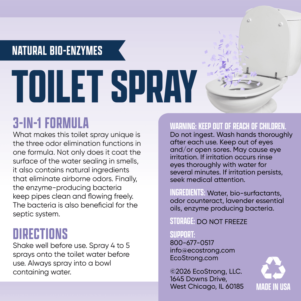 EcoStrong Discrete Toilet Spray - Magnadyne