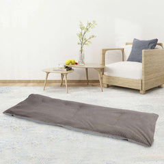 Extra Thick Folding Cot Pad, Soft Rabbit Hair Velvet, Brown Gary - Magnadyne