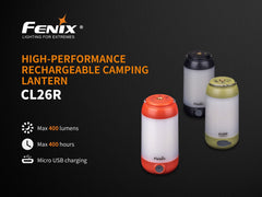 Fenix CL26R High Performance LED Rechargeable Camping Lantern - Magnadyne