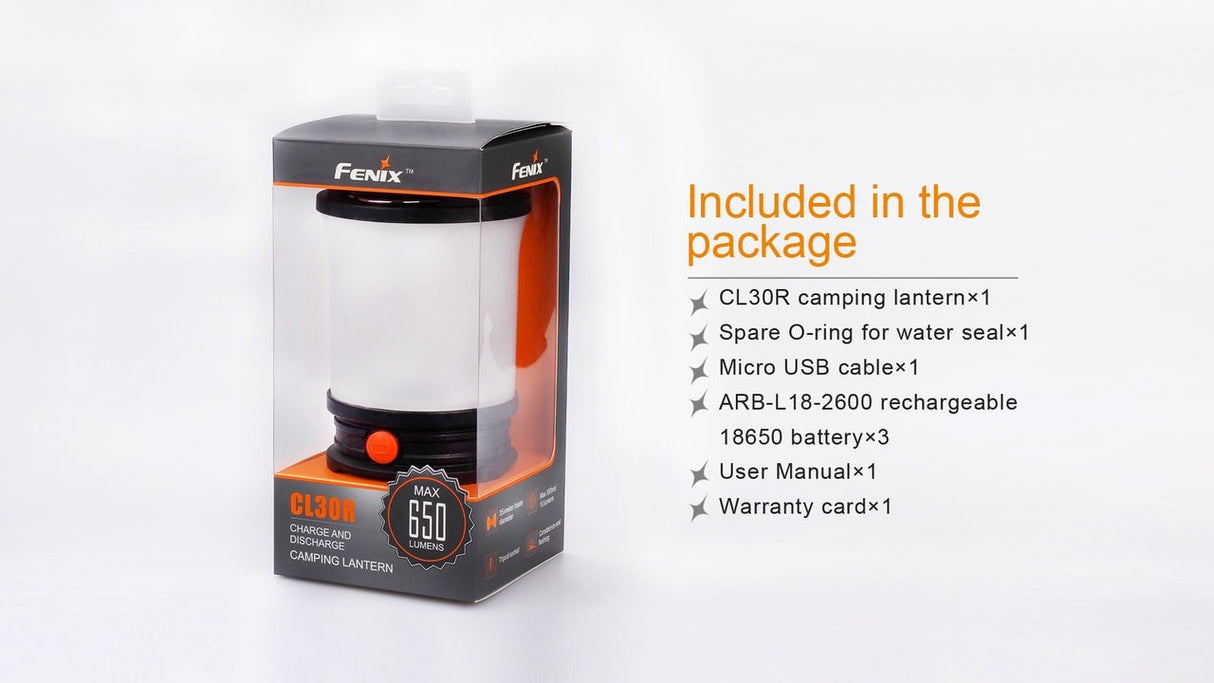 Fenix CL30R LED Camping Lantern - Magnadyne