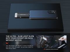Fenix E - SPARK Ultra - Thin Powerbank LED Flashlight - Magnadyne