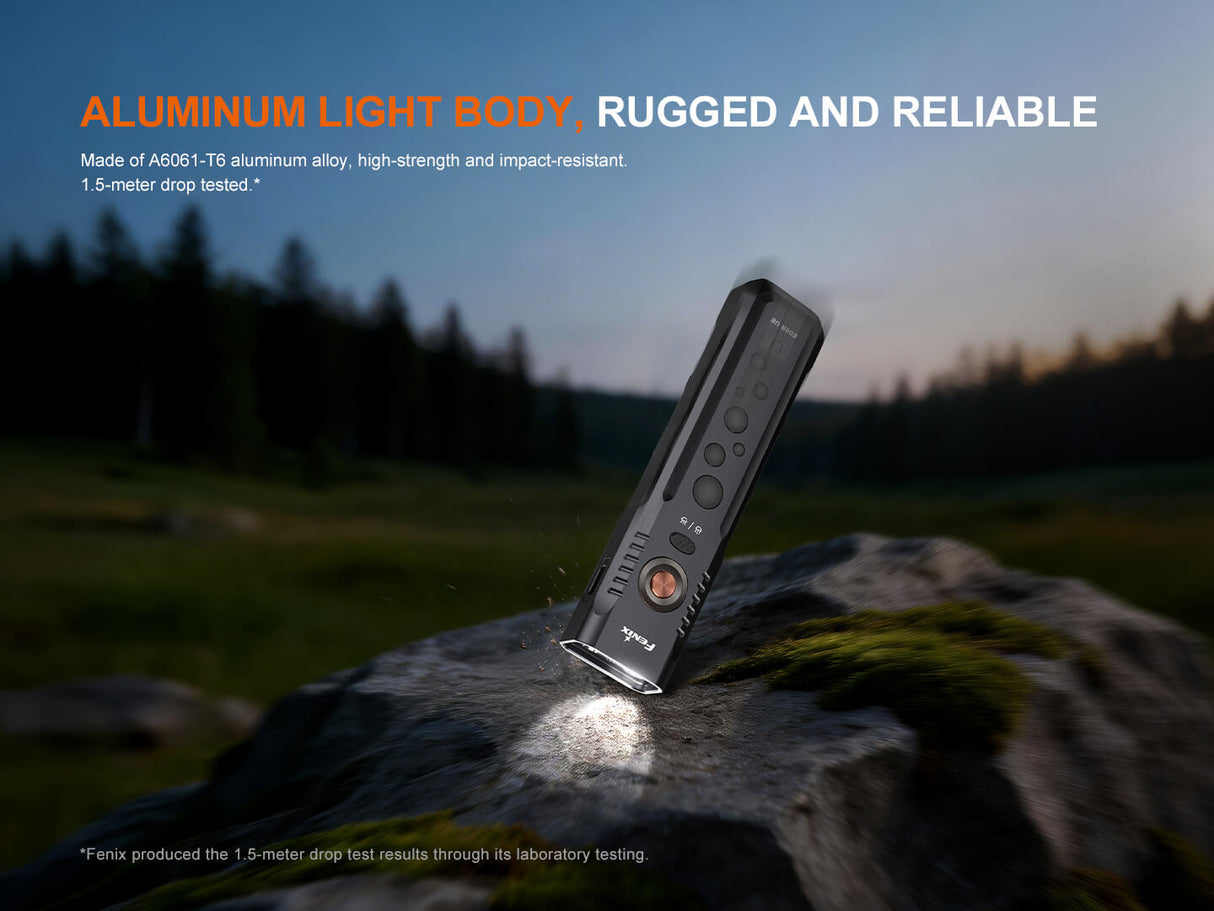 Fenix E08R UE Multi-Light EDC Flashlight With Red Light & Green Laser - Magnadyne