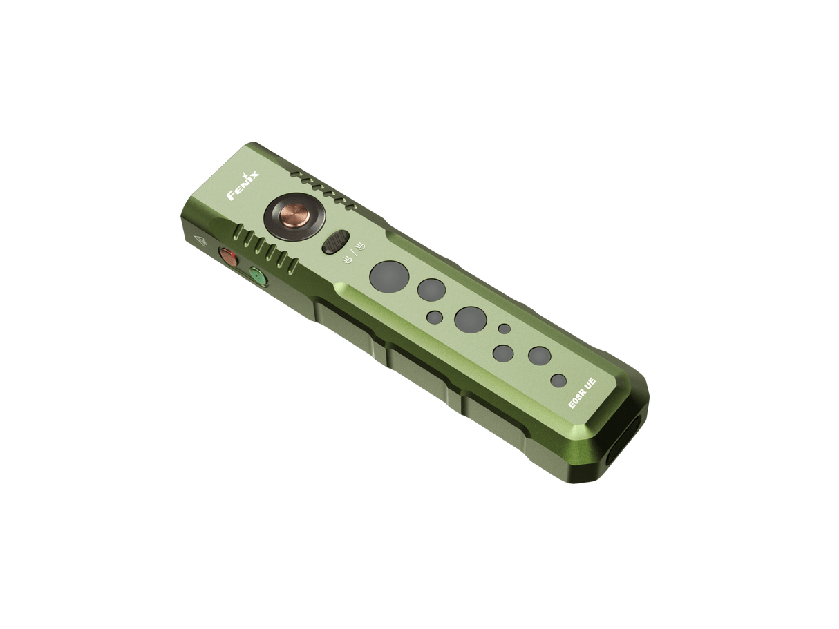 Fenix E08R UE Multi-Light EDC Flashlight With Red Light & Green Laser - Magnadyne