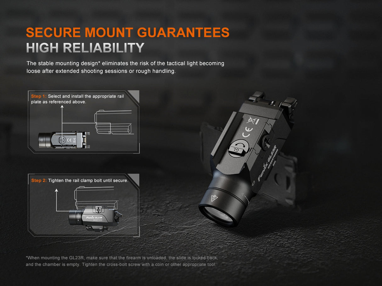 Fenix GL23R Green Laser Tactical Light - Magnadyne