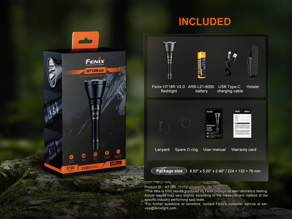 Fenix HT18R V2 Long-Range Hunting Flashlight - Magnadyne
