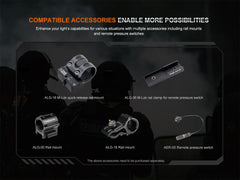 Fenix HT32 Hunting Flashlight with Red & Green Output - Magnadyne