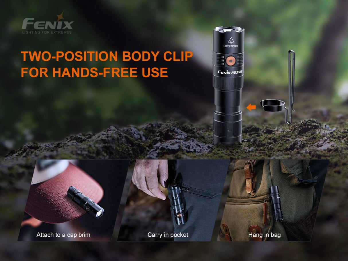 Fenix PD25R Rechargeable LED Flashlight - Magnadyne
