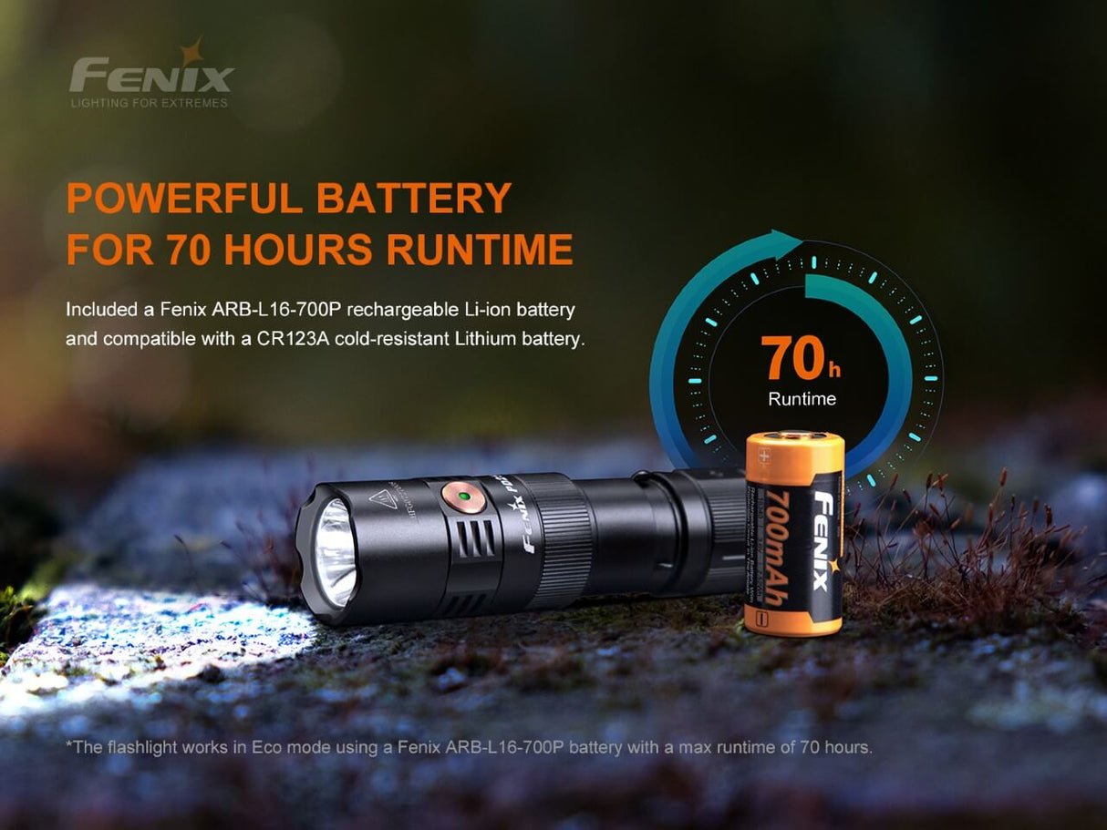 Fenix PD25R Rechargeable LED Flashlight - Magnadyne