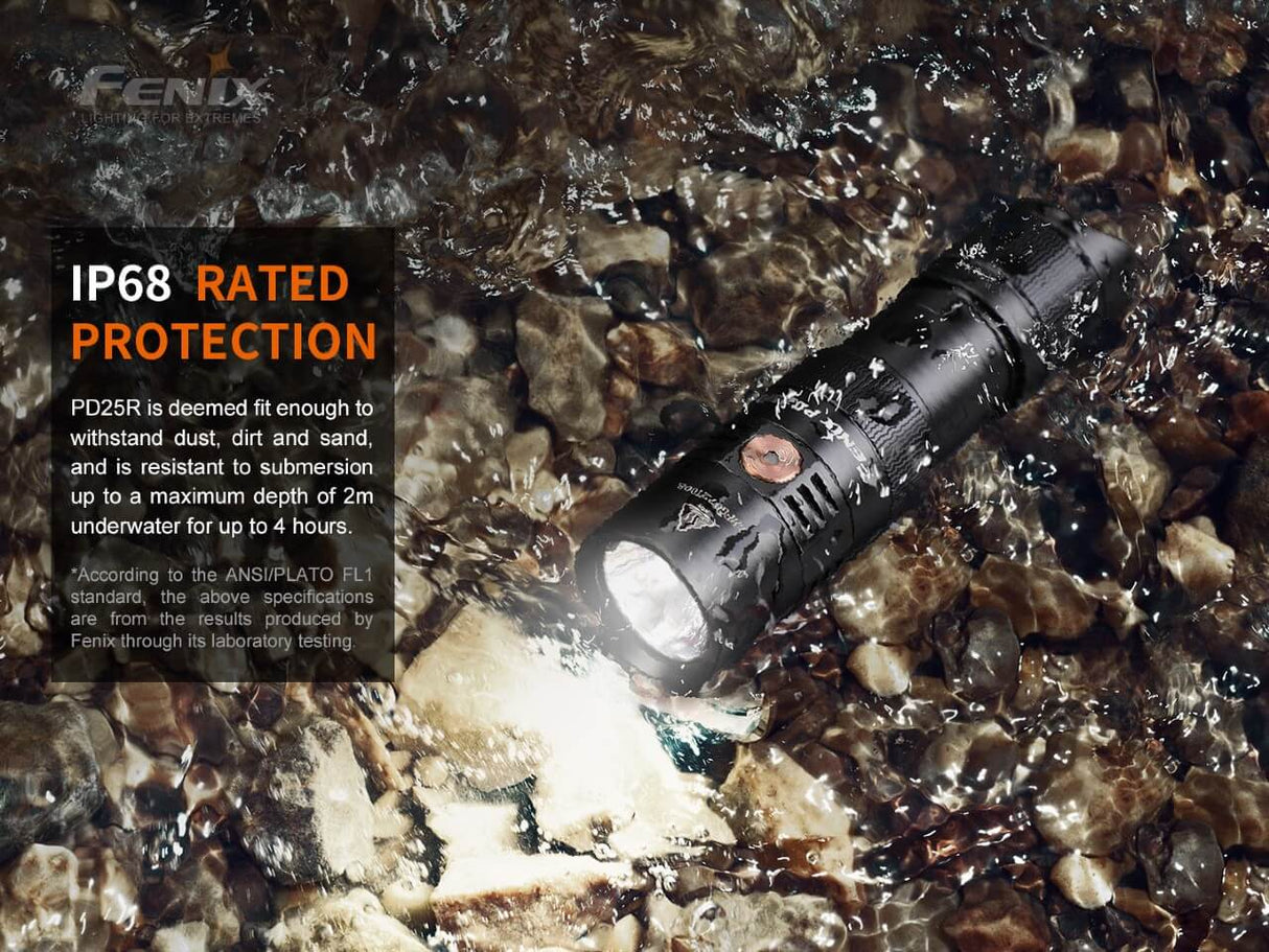 Fenix PD25R Rechargeable LED Flashlight - Magnadyne