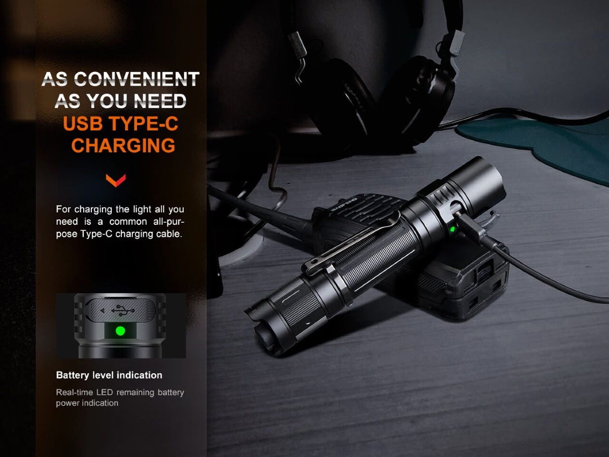 Fenix PD35R Compact Rechargeable Tactical Flashlight - Magnadyne