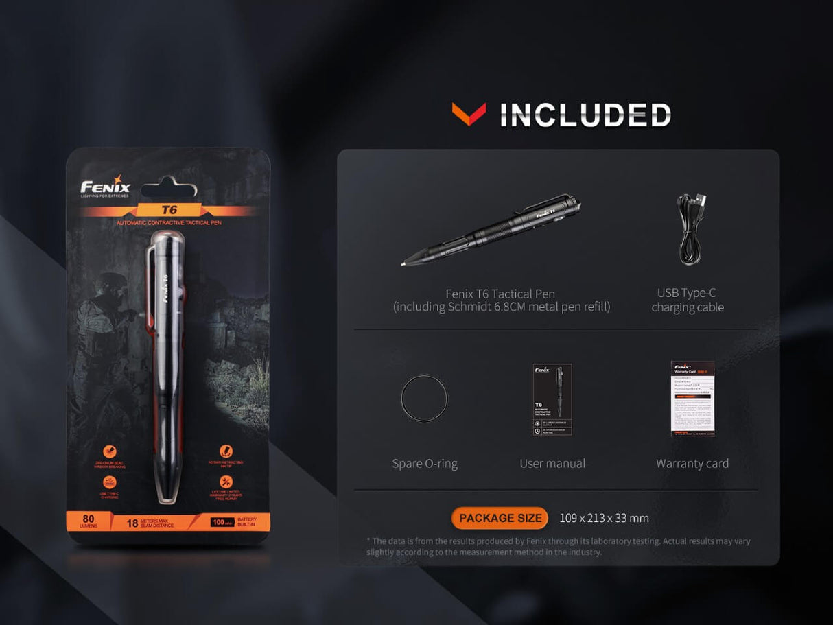 Fenix T6 Tactical LED Penlight - Magnadyne