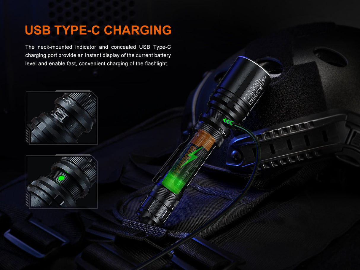 Fenix TK30R Tactical White Laser Rechargeable Flashlight - Magnadyne