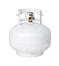 Flame King 11lb Propane Tank Cylinder Squatty with Gauge and Type 1 OPD Valve - Magnadyne