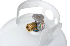 Flame King 11lb Propane Tank Cylinder Squatty with Gauge and Type 1 OPD Valve - Magnadyne
