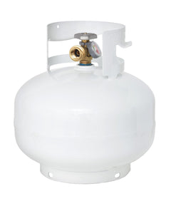 Flame King 11lb Propane Tank Cylinder Squatty with Gauge and Type 1 OPD Valve - Magnadyne