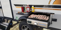 Flame King 17 inch LP Griddle with Small Regulator for RV pullout - Magnadyne