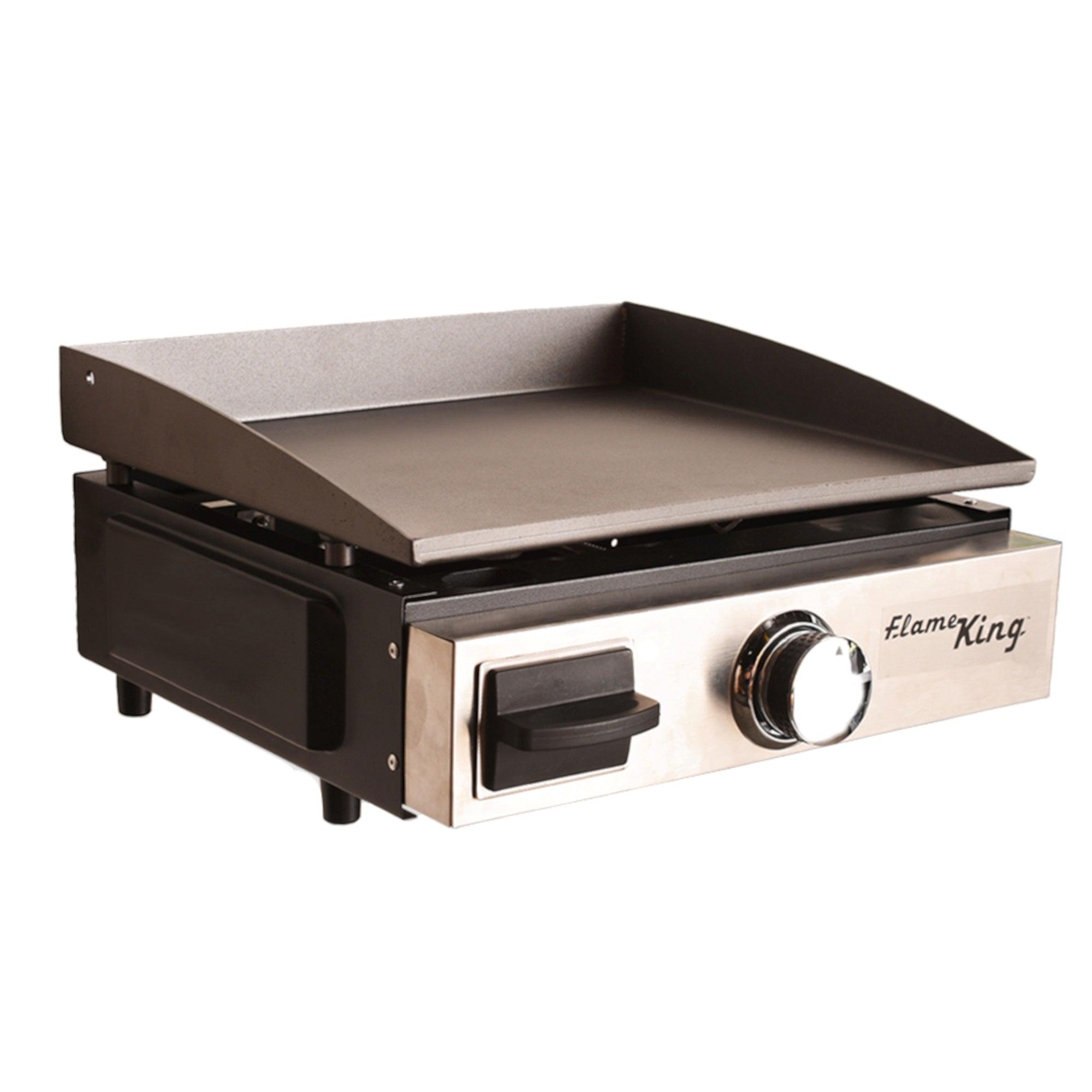 Flame King Flat Top Portable Propane Cast Iron Grill Griddle - Magnadyne