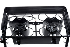 Flame King Outdoor Propane Double Dual Burner Cooker Stove - Magnadyne