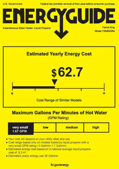 Flame King Tankless RV Camping Hot Shower Propane Water Heater 68,000 BTU - Magnadyne