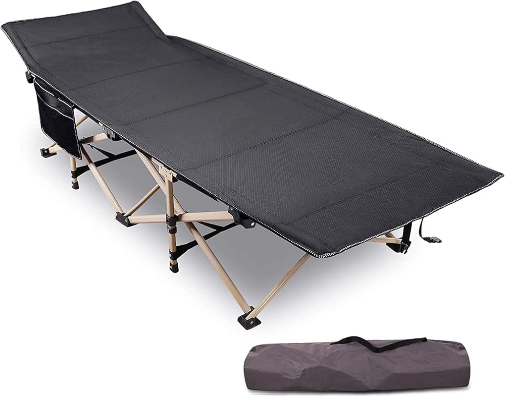Folding Camping Cots for Adults Heavy Duty, Blue Grey - Magnadyne