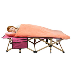 Folding Kids Cot for Sleeping,Blue Pink Navy - Magnadyne