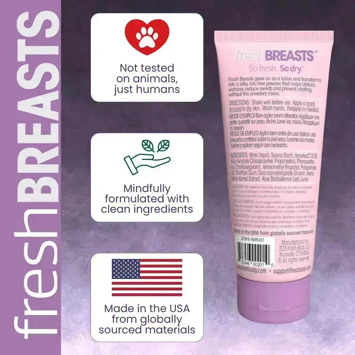 Fresh Breasts 3.4oz Lotion - Magnadyne
