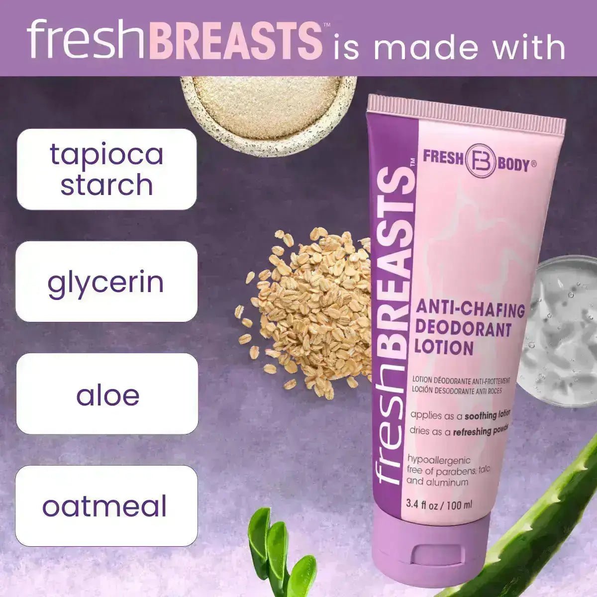 Fresh Breasts 3.4oz Lotion - Magnadyne