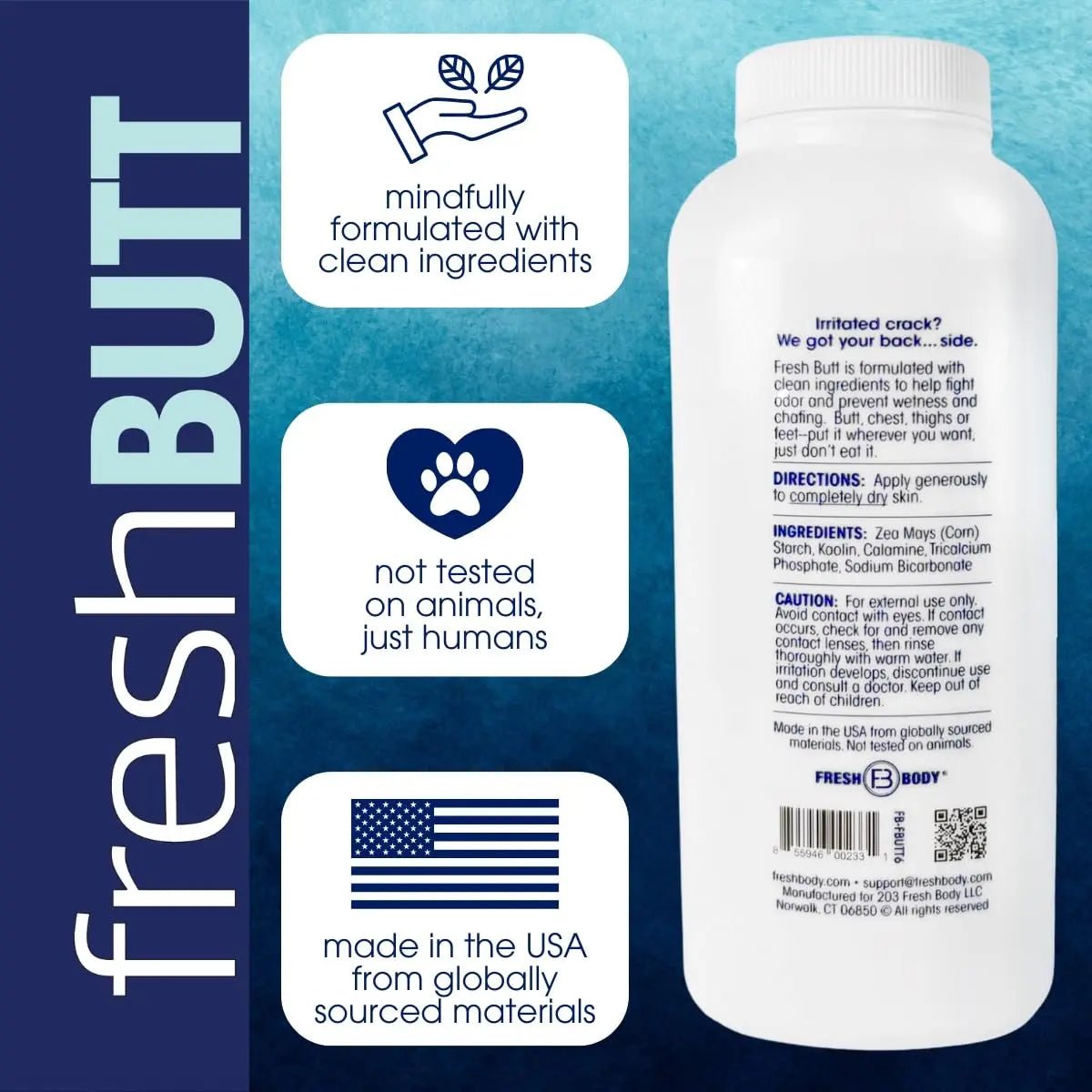 Fresh Butt Body Powder 6 oz - Magnadyne