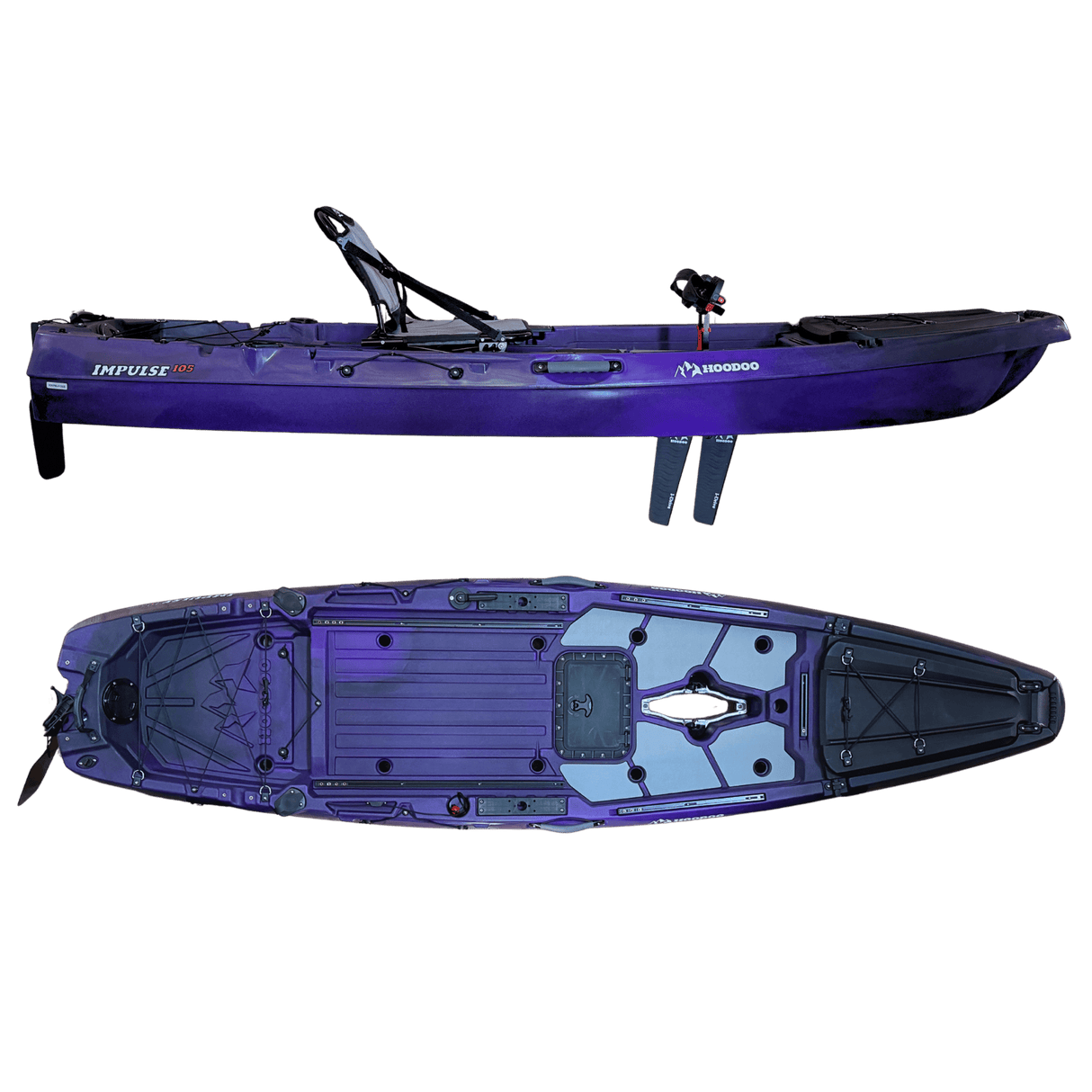 Hoodoo Impulse 105 Fin Drive Kayak - Magnadyne