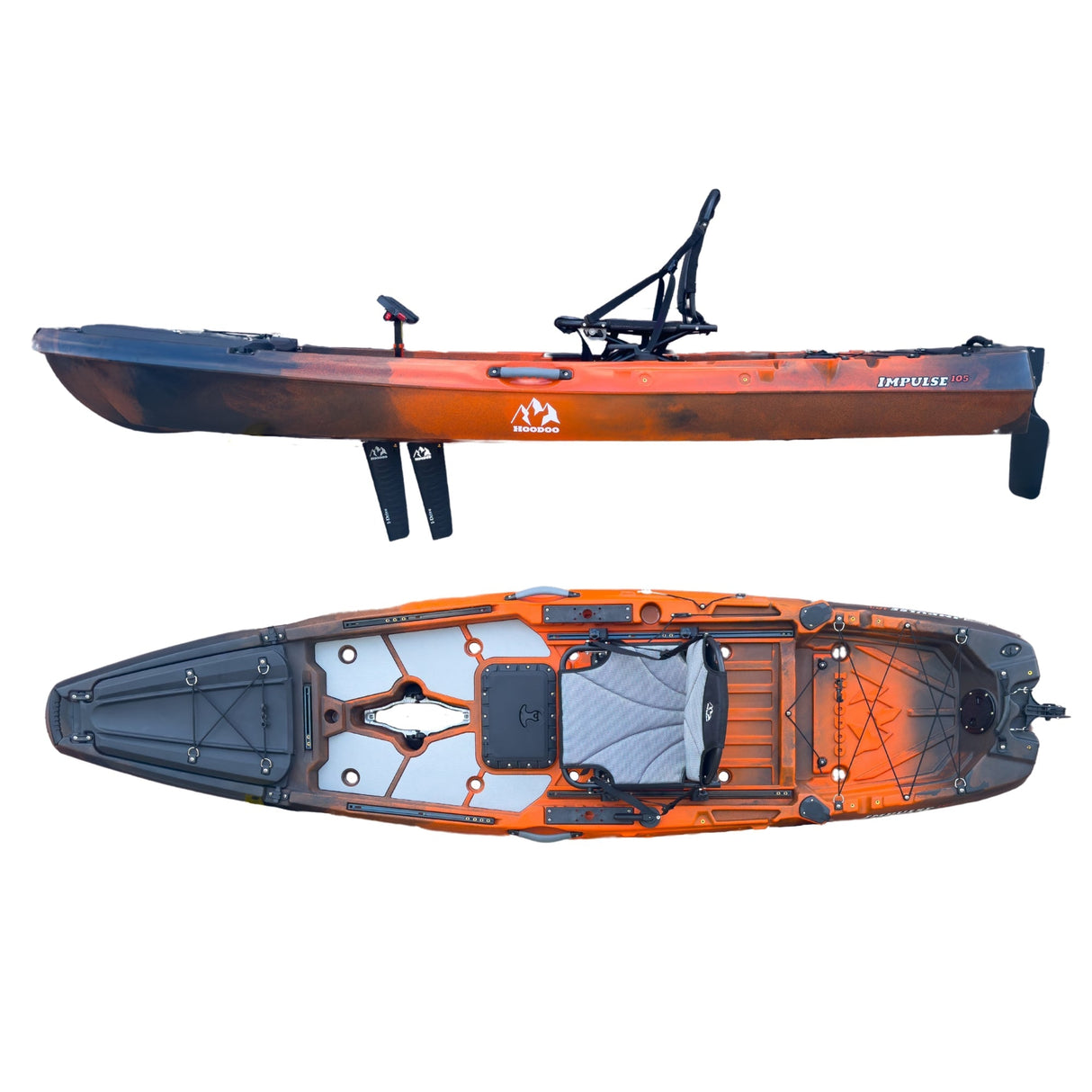 Hoodoo Impulse 105 Fin Drive Kayak - Magnadyne