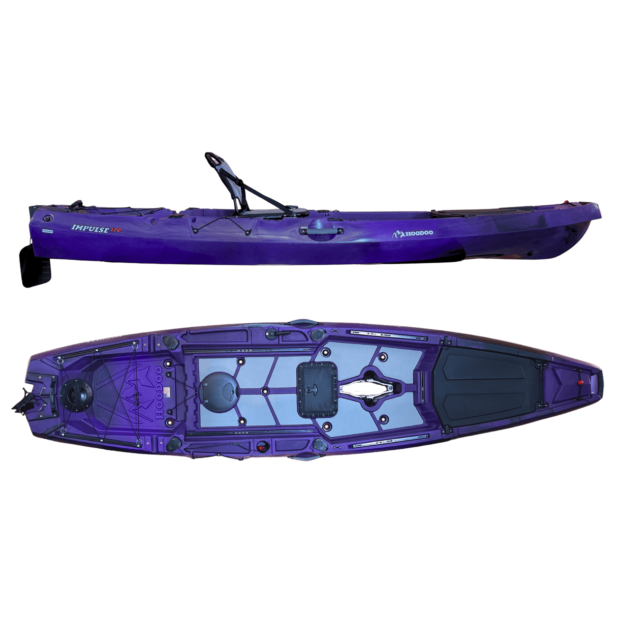 Hoodoo Impulse 120 Fin Drive Kayak - Magnadyne