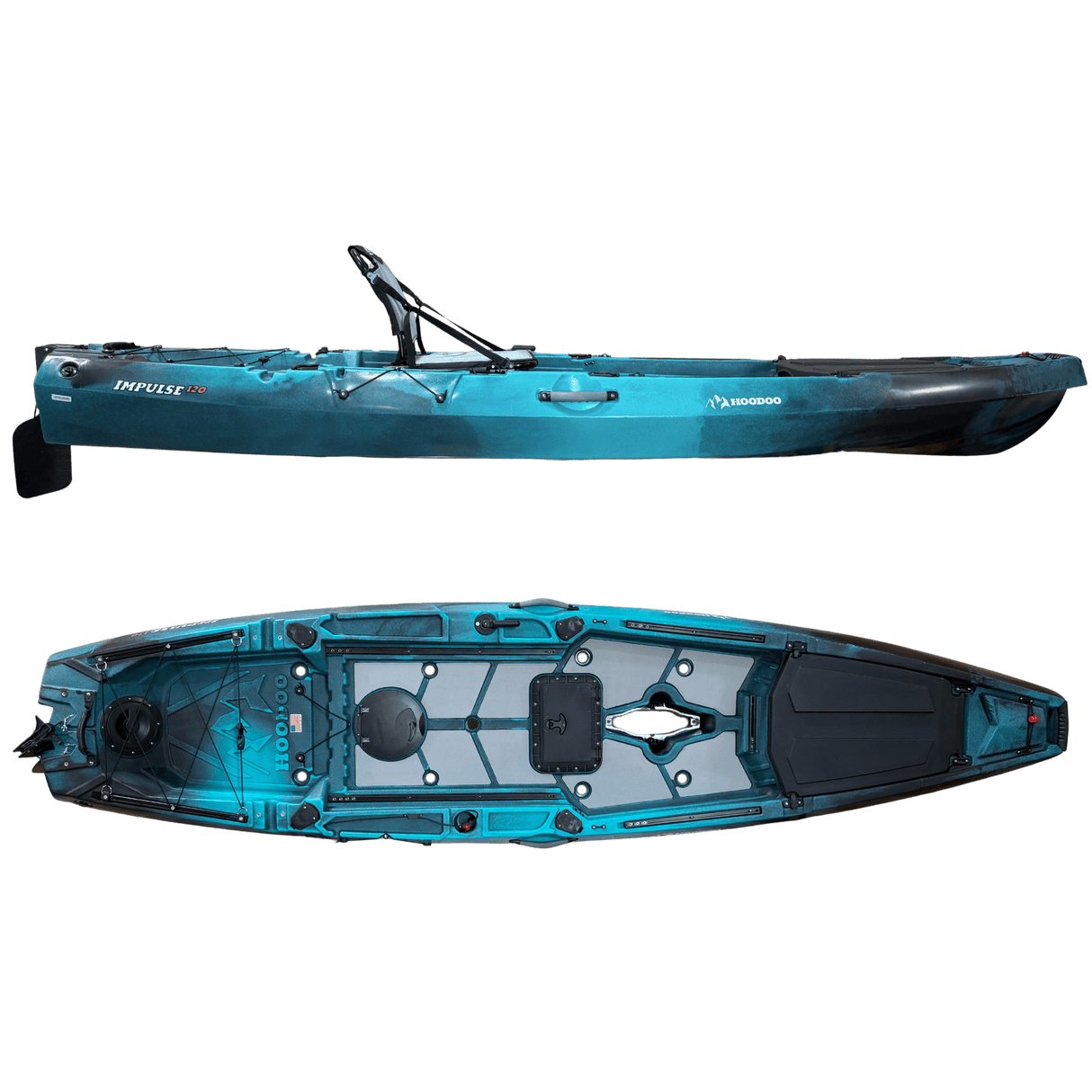 Hoodoo Impulse 120 Fin Drive Kayak - Magnadyne